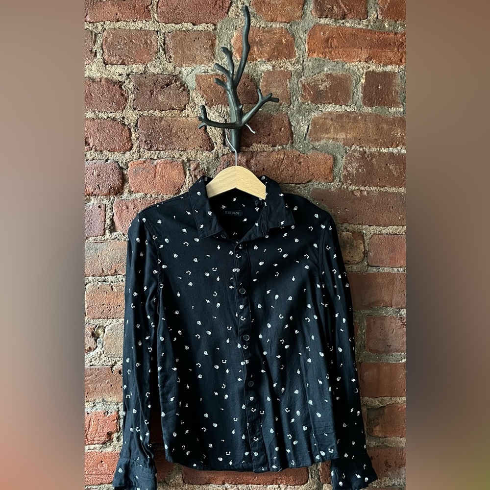 Ikks Black Rock Print Shirt